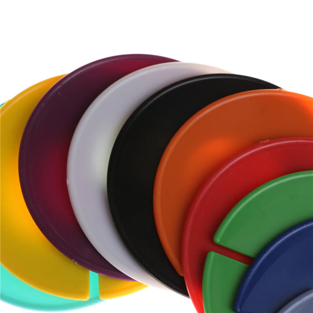 

10PCS/set Blank Plastic Clothing Round Rack Ring Size Dividers Fits Round Or Square Tube Random Color
