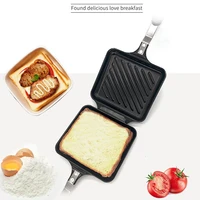 sandwich maker iron bread toast breakfast machine waffle pancake baking barbecue oven mold grill double sided frying pan