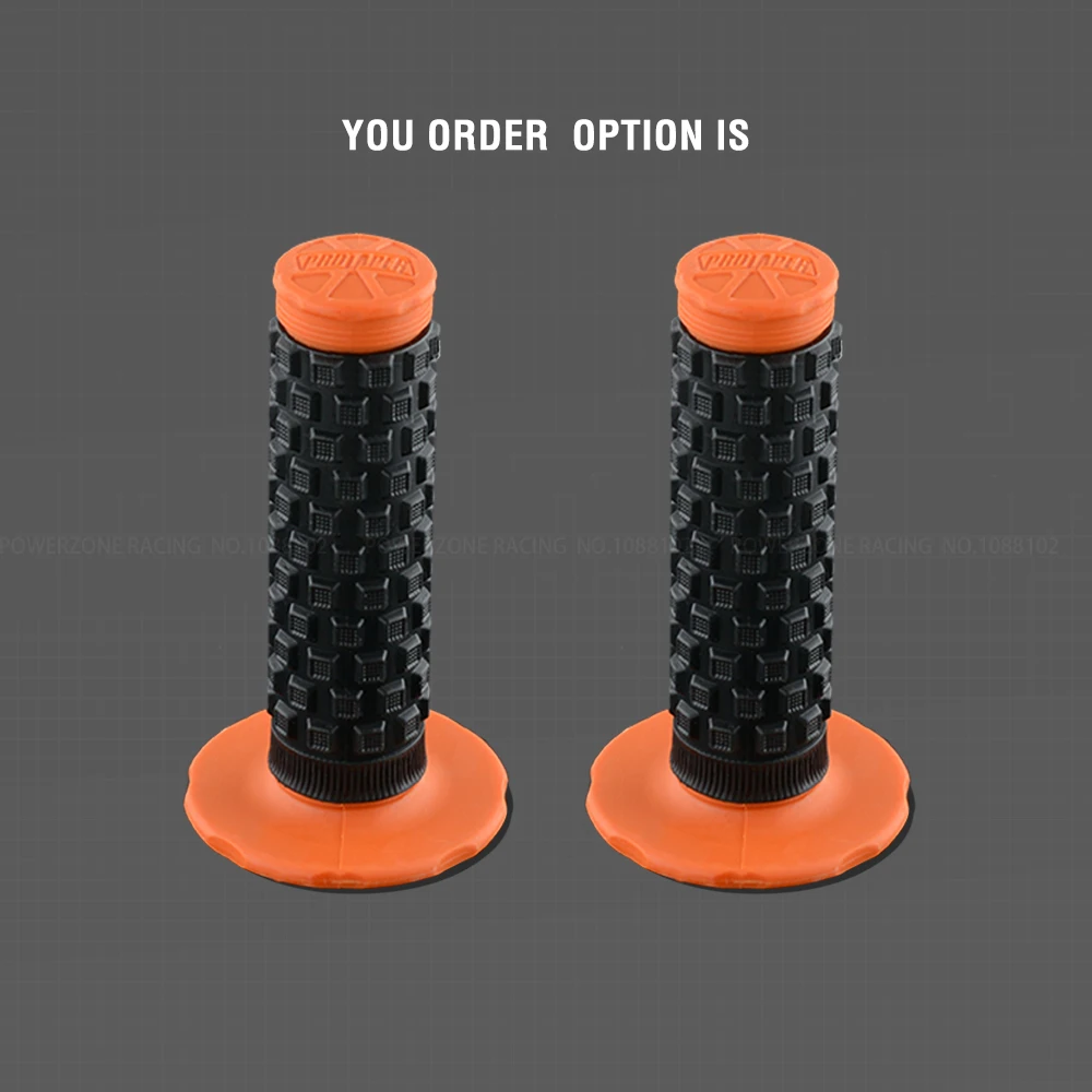 Orange MX gel like для 7/" Руль светло-голубой mx Подушка ручки для мотоцикла supermoto питбайк dirt pit bike - Цвет: Orange
