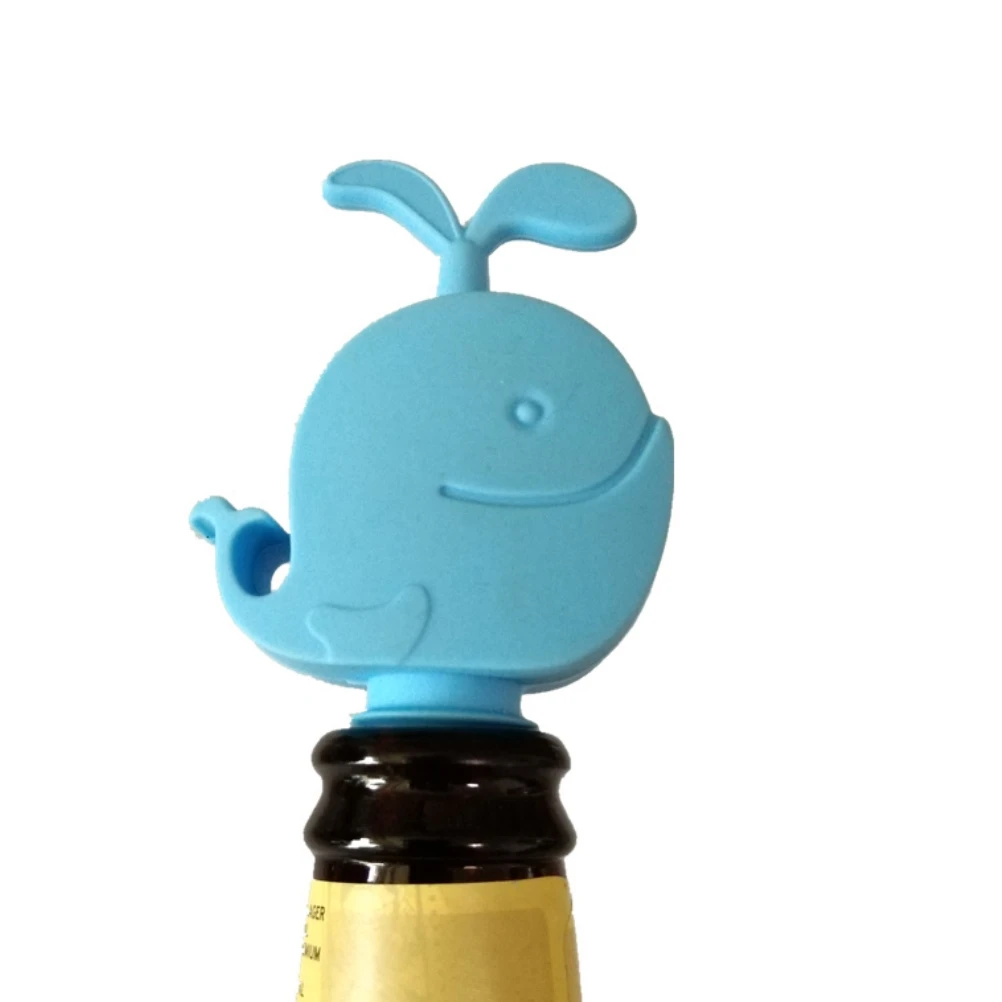 3 шт Кит Силиконовый вино Pourer Симпатичные бутылки Пробка Творческий аэратор для