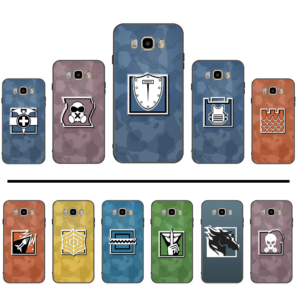 Чехол для телефона rainbow six siege черный мягкий чехол Samsung Galaxy J2 J4 J5 J6 J7 J8 2016 2017 2018 Prime Pro