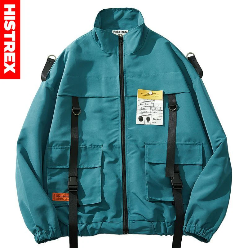 Ветровка мужская в стиле хип хоп уличная одежда Харадзюку пальто ретро модные