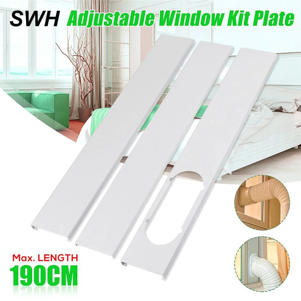 

Portable Adjustable Window Kit Plate Window Shield Adaptor Tube Connector Exhaust Pipe Interface Hose Air Conditioner Accessorie