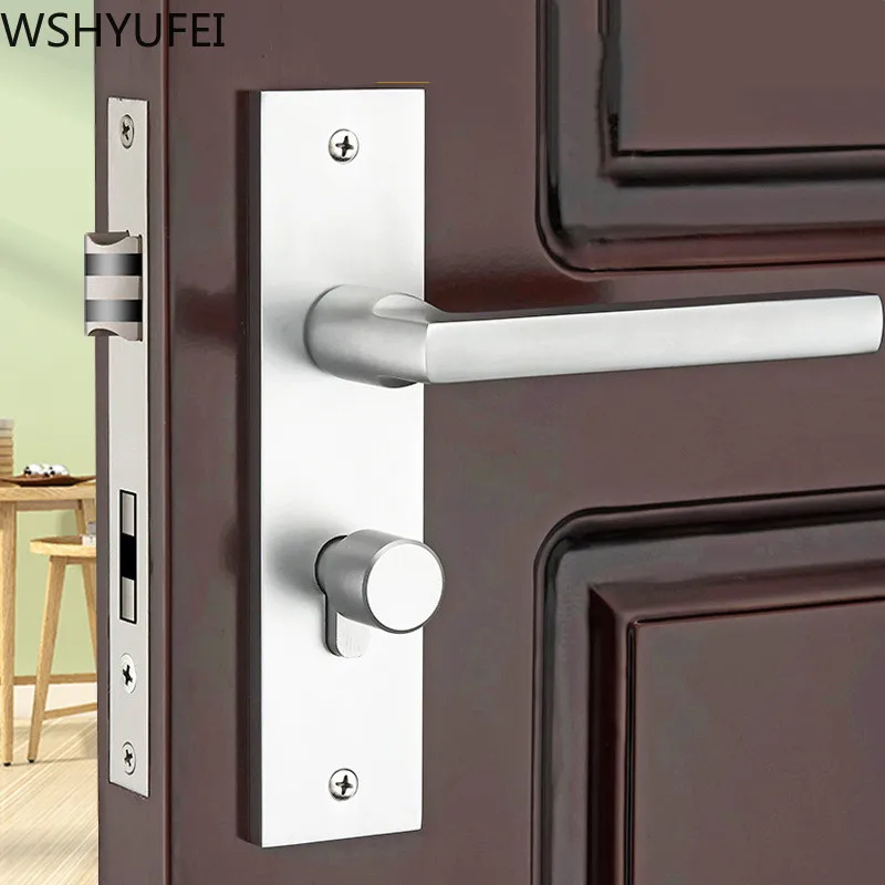 Прочный цилиндр для дверной ручки замок с защелкой спереди и сзади домашней