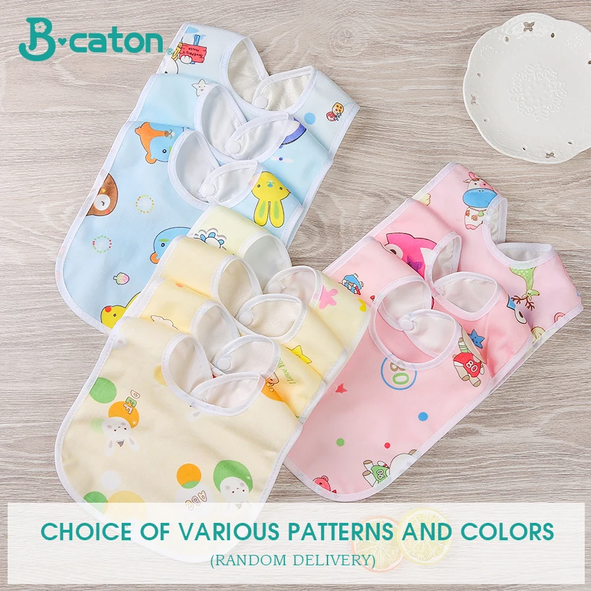 small bib 1 pc Детские нагрудники с поворотом на 360 градусов, хлопковые, с объемным эффектом поглощения воды, водонепроницаемые нагрудники, детская отрыжка, одежда с милым рисунком из мультфильма - Цвет: small bib 1 pc