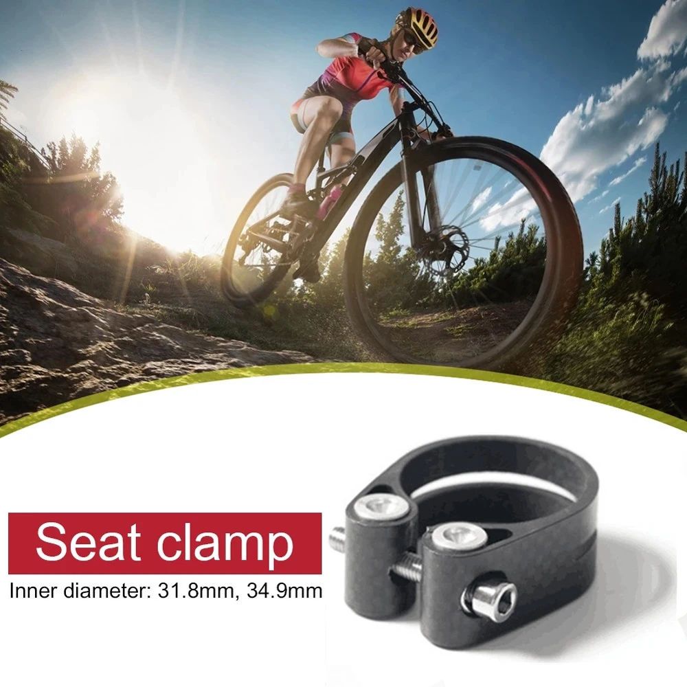 

34.9mm 31.8mm Bicycle Seat post Clamp 3K Matte Carbon Fiber 14g Mountain Bike Seatpost Clamp MTB Road Bicycle Parts