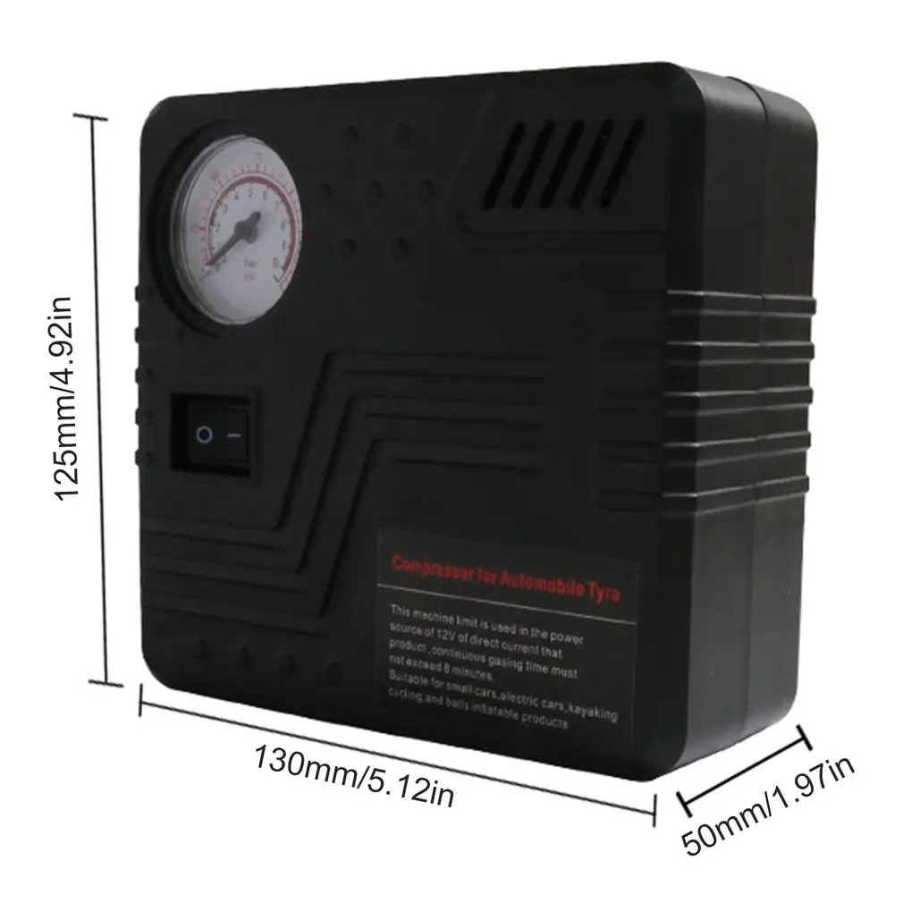 

Pump Mini Electric DC 12V Car Air Compressor 120 PSI Air Compressor Tire Inflator Inflatable Pump for Car Motorcycles Bicycles