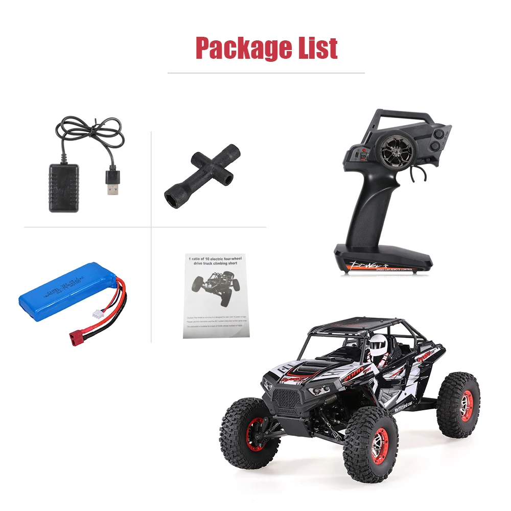 WLtoys 10428 B2 1/10 2 4G 4WD RTR Электрический гусеничный Внедорожник Багги пустыня Baja