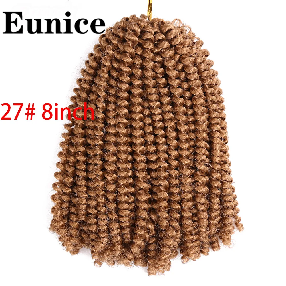 Весенние твист волосы вязанные пряди Омбре плетение волос 8 дюймов Синтетические