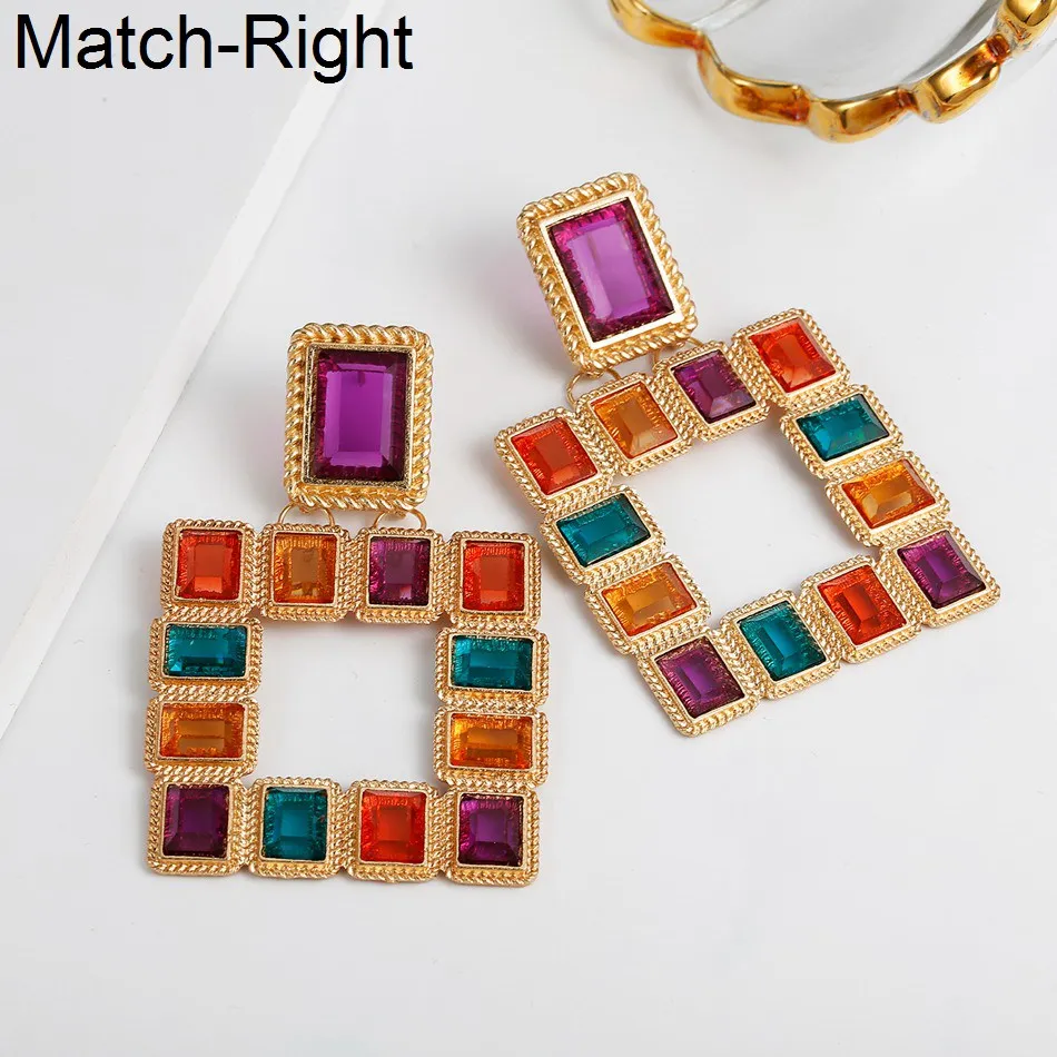 Женские серьги-подвески Match-Right яркие женские в африканском стиле ювелирные