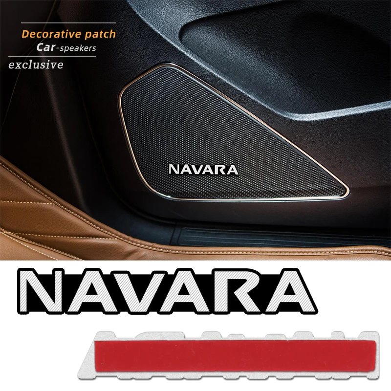 4 шт. 3D алюминиевый динамик стерео значок эмблема наклейка для Nissan Navara d40 d22 d23 np300