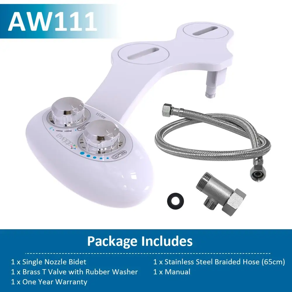 Биде Atalawa AW111 неэлектрическое биде сиденье для унитаза одиночная самоочищающаяся