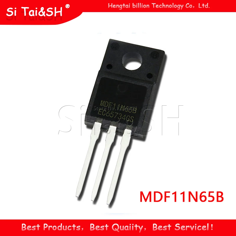 10 шт. новинка оригинал модель MDF11N65 TO-220 MDF11N65BTH TO220F 11N65B 650V 11A | Электронные
