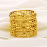 classic gold 60mm openable bangle for women exquisite dubai bride wedding ethiopian bracelet africa bangle jewelry party gifts