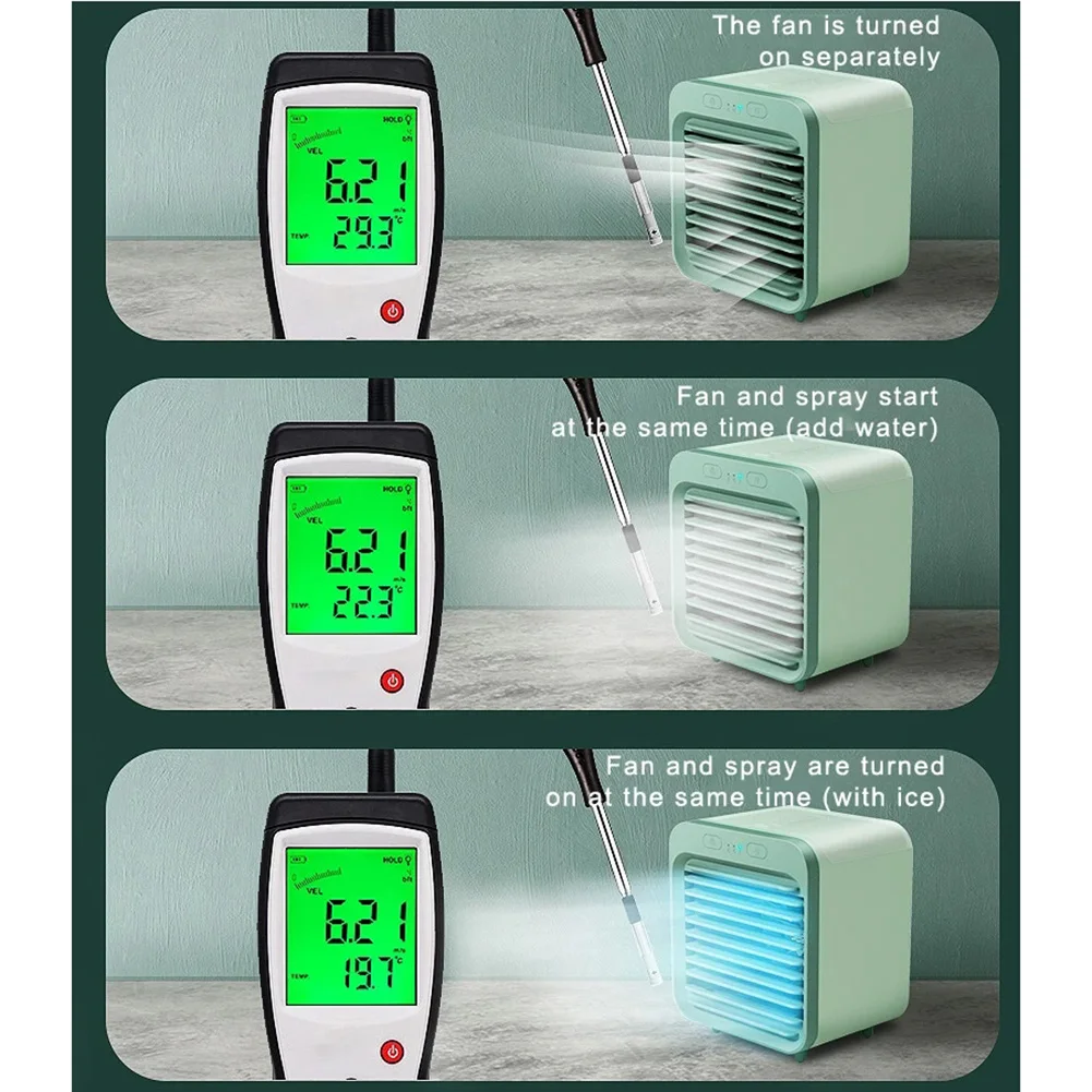

NEW Rechargeable Water-cooled Air Conditioner Desktop Cooling Fan Air Cooler for Summer Home New