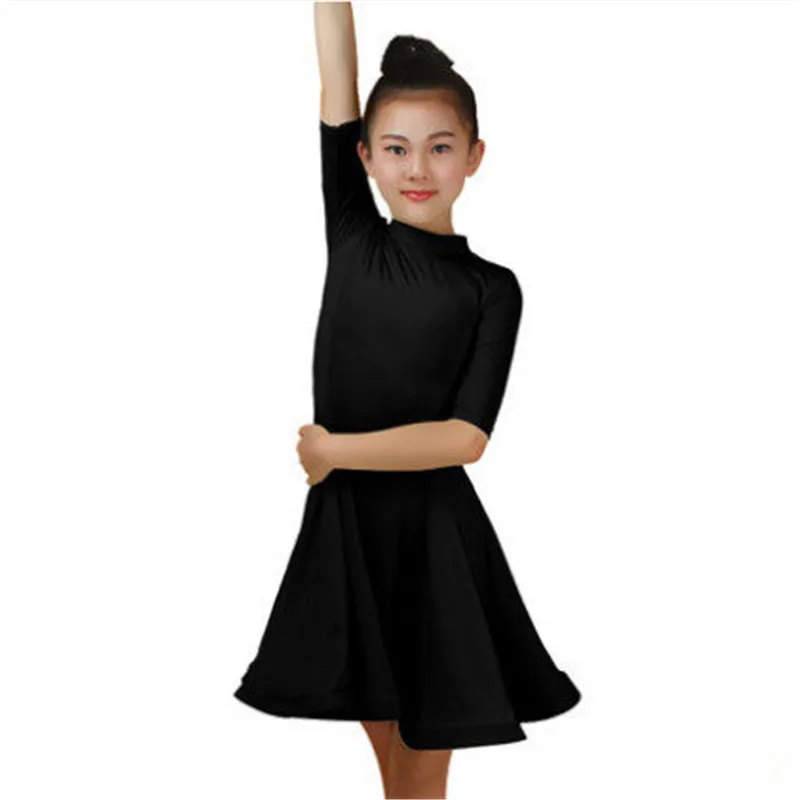 Kids Dresses for Girls Latin Dance Dress Evening Party Stage Performance Clothing Fringe Ballroom Competition Costumes Set | Тематическая