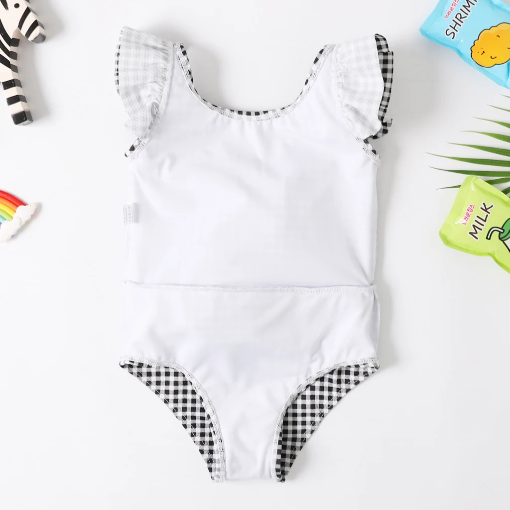 Новинка 2020 года купальник для маленьких девочек цельный От 2 до 8 лет Классический