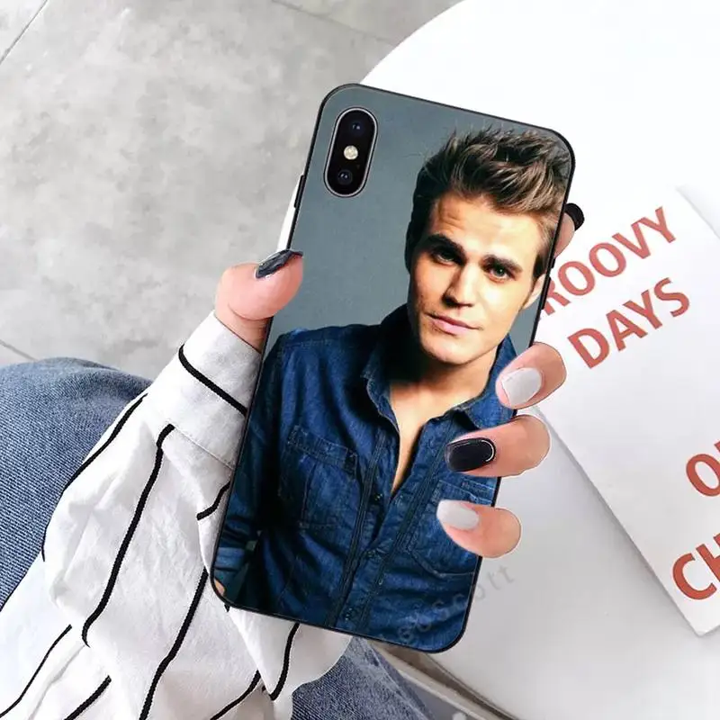 

The Vampire Diaries Paul Wesley Phone Case for iPhone 11 12 pro XS MAX 8 7 6 6S Plus X 5S SE 2020 XR luxury design brand shell