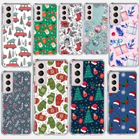christmas new year gifts silicone case for samsung galaxy s21 ultra s20 fe s20 plus s10e s10 s8 s9 plus s7 phone cover coque