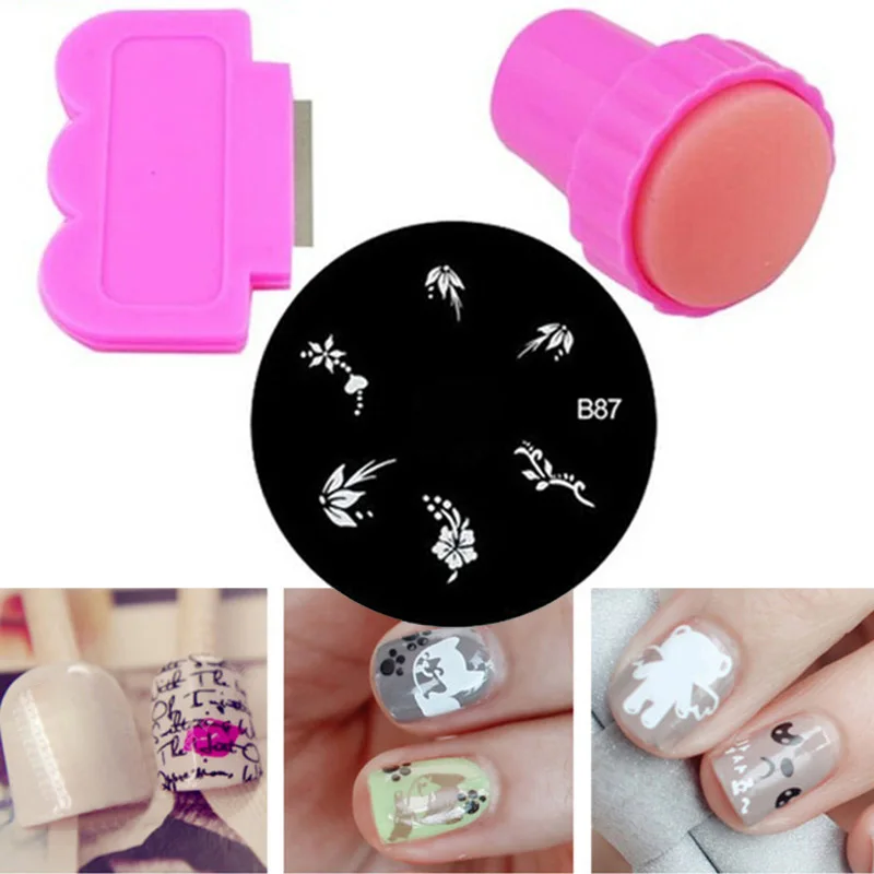 Набор инструментов для дизайна ногтей шаблон печати Малый размер портативный