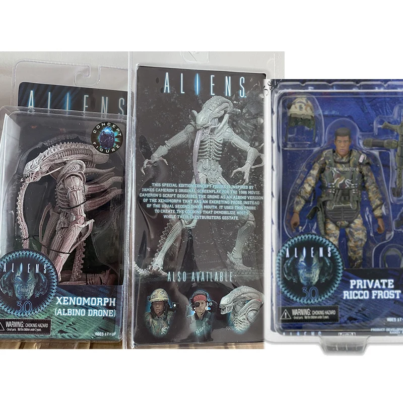 Фигурка &quotчужой&quot Xenomorph Albino Drone Private Ricco Frost Alien Predator экшн фигурка игрушка в