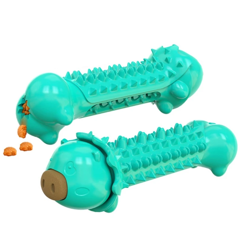 

LXAF Durable Dog Toys,Tough Dog Puppy Chew Toys for Teething and Cleaning Dog Molar Stick Chewer Toothbrush Toys Food Dispensing