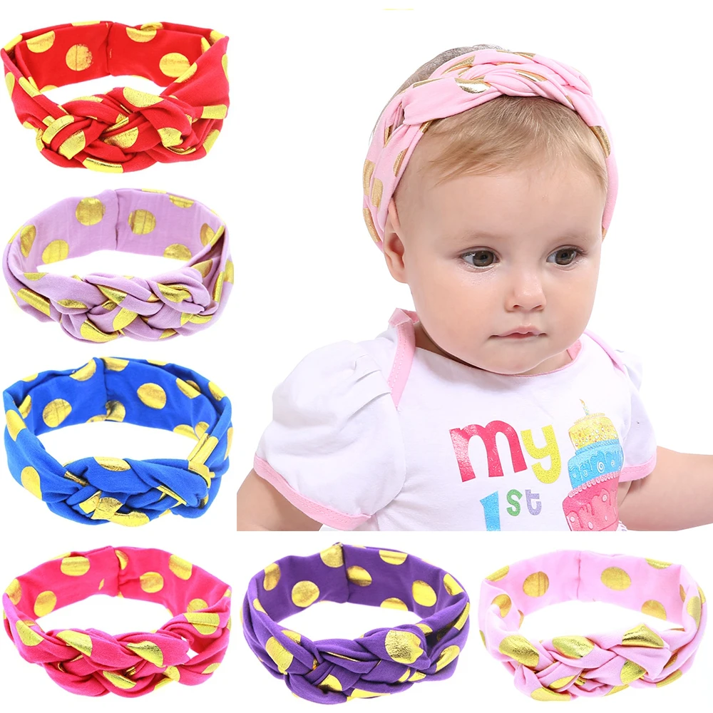 Милые повязки на голову для маленьких девочек плетеная хлопковая повязка волос