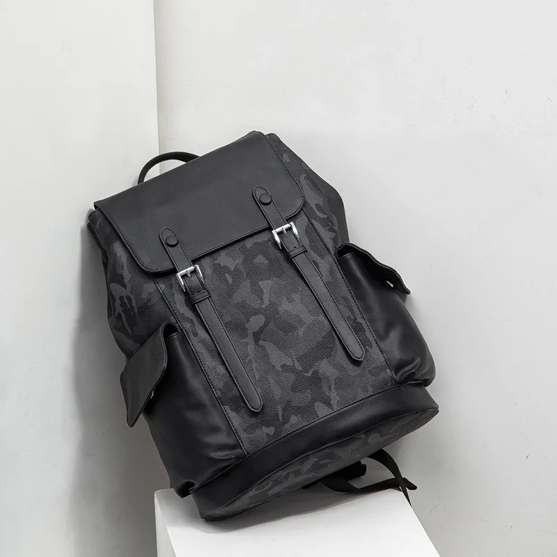 

Men Backpack PU Leather Backpack Large Laptop Backpacks Male Casual Waterproof School Bag For Teenagers Boys