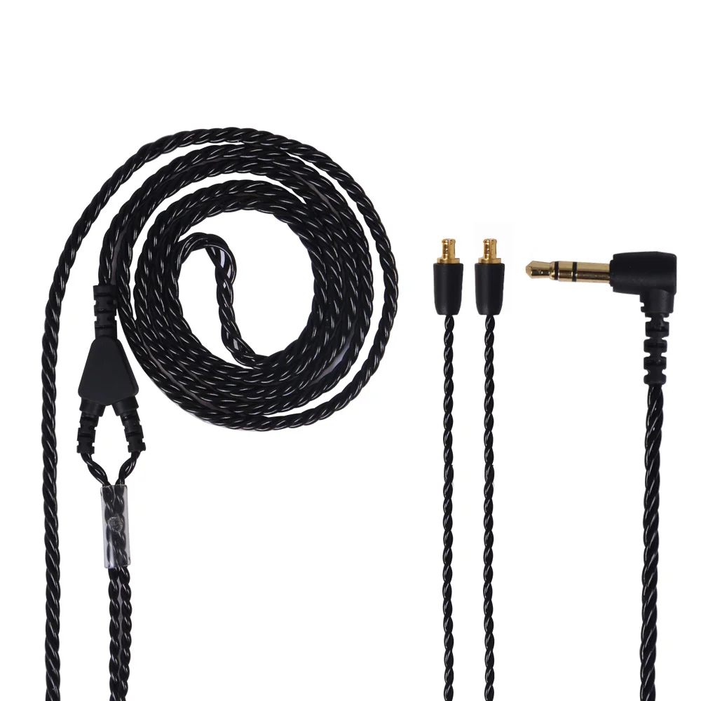 FDBRO 3 5 мм 4 жильный однокристальный посеребренный медный провод Hifi кабель для