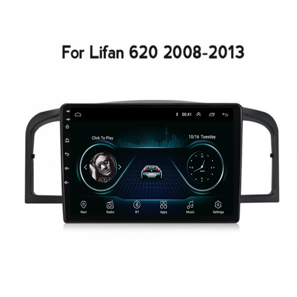 

Android 11.0 car radio GPS navigation WiFi CarPlay multimedia player for Lifan 620/Solano 2008 2009-2015 DSP RDS IPS NO DVD 2din