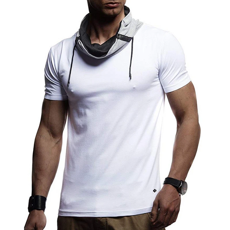 

2021 Summer New Shirt Men New Gyms Clothing Bodybuilding Fitness Workout Muscle Men Shirt