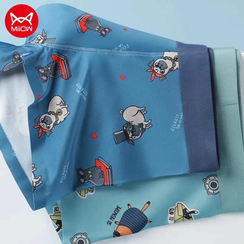 

3pcs MiiOW Youpin Cotton Underwear for Men AAA Antibacterial Boxer Shorts Sports Printed Panties Soft Breathable Man Underpants