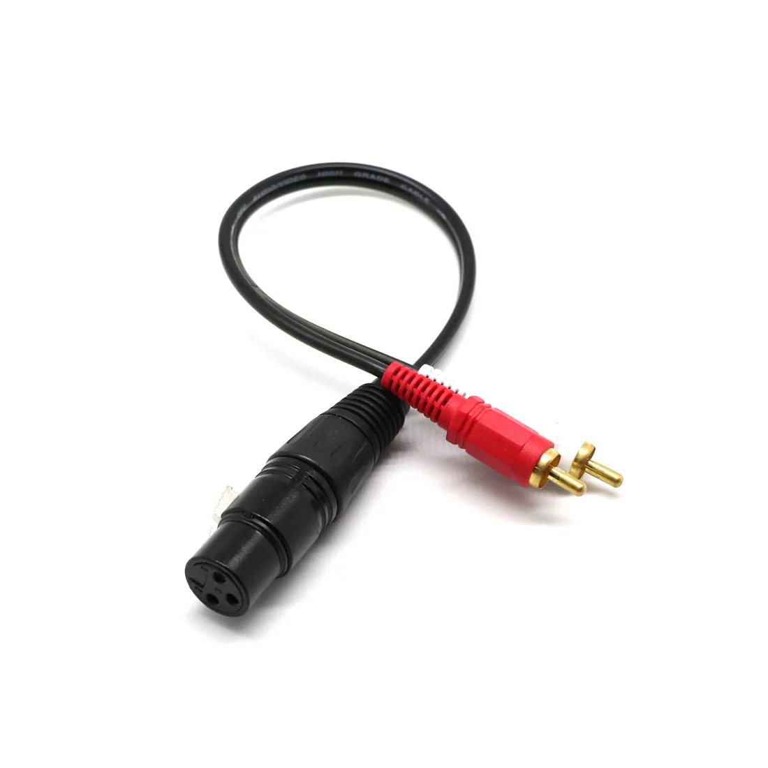 XLR female to double lotus two parallel XLR/RCA микрофон Микрофон гитарный кабель DMX сигнальный