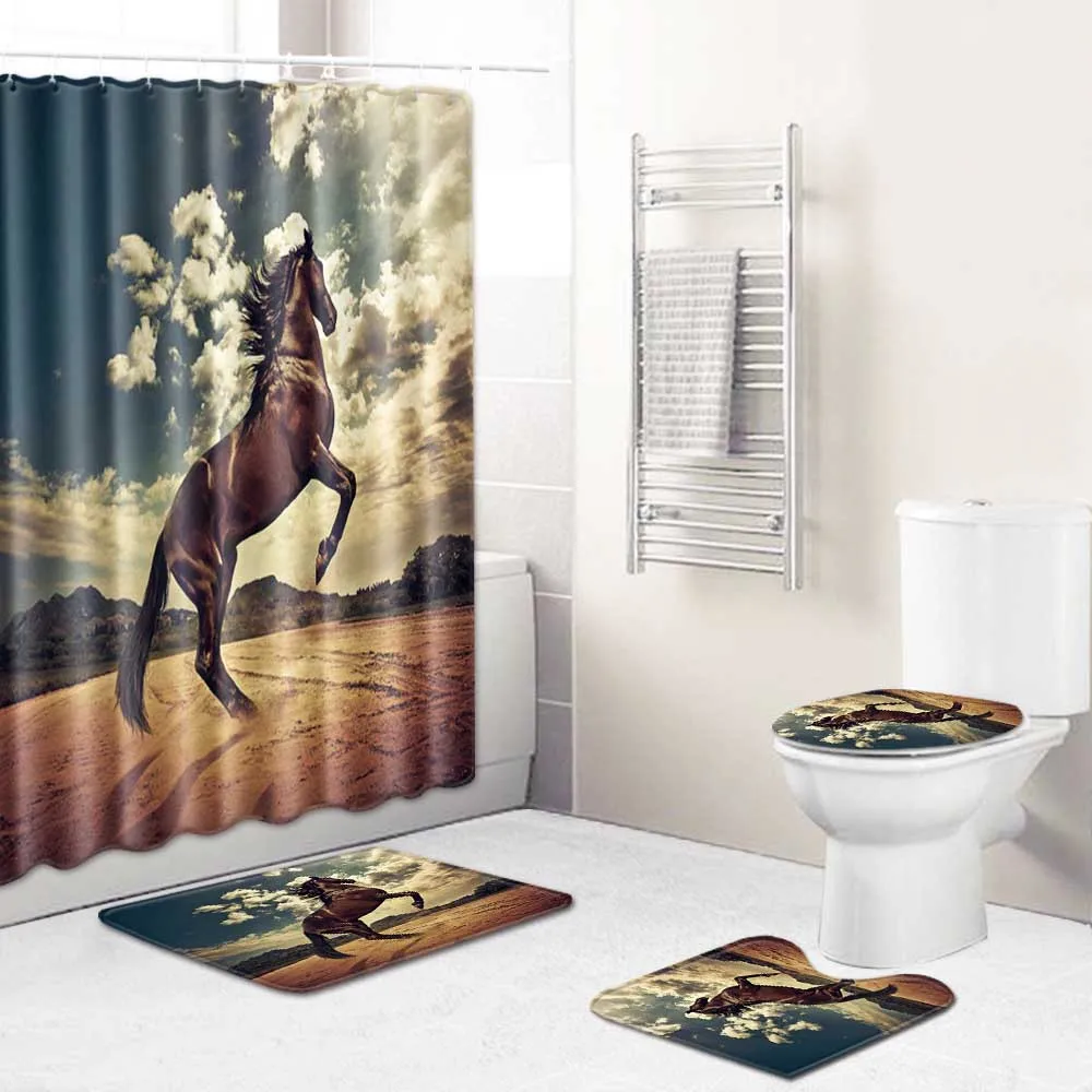 Ковбойские сапоги в стиле ретро West водонепроницаемая шторка для душа из