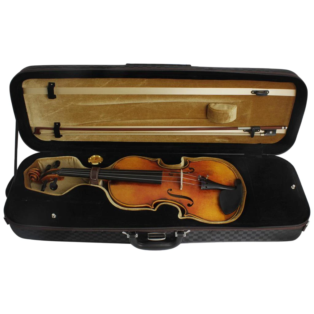 4/4 Violin Case Canvas Hard Shoulder Strap Black Color 2.14kg | Спорт и развлечения