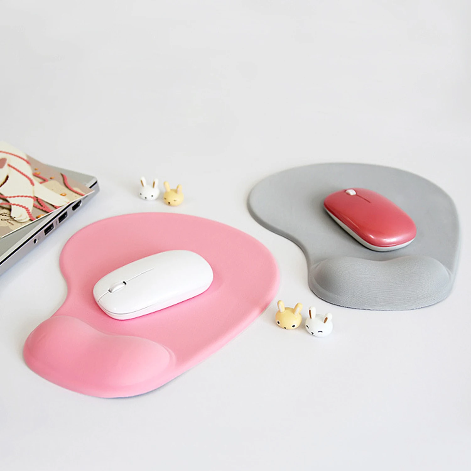 Настольный коврик для мыши Besegad эргономичный силиконовый с подставкой под