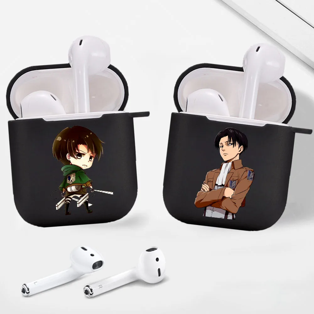 

Hot Anime Japanese Super Big Man Black Matte Airpod Case for Apple Airpods 1 2 Soft Cover Wireless Earphone Coque Fundas
