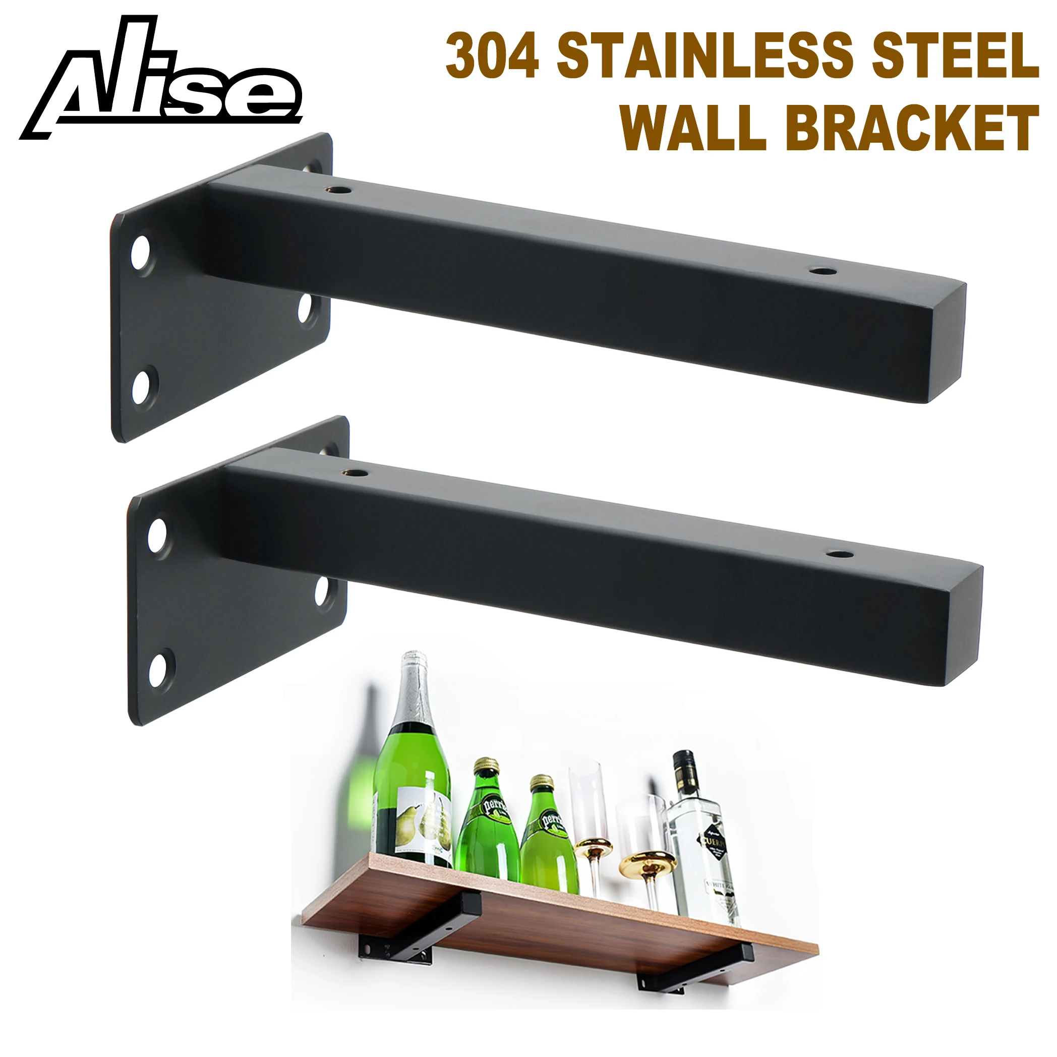 

2pcs L Shelf Tripod bracket wall hanging right angle laminate fixed word partition shelf Bracket Metal Furniture Hardware
