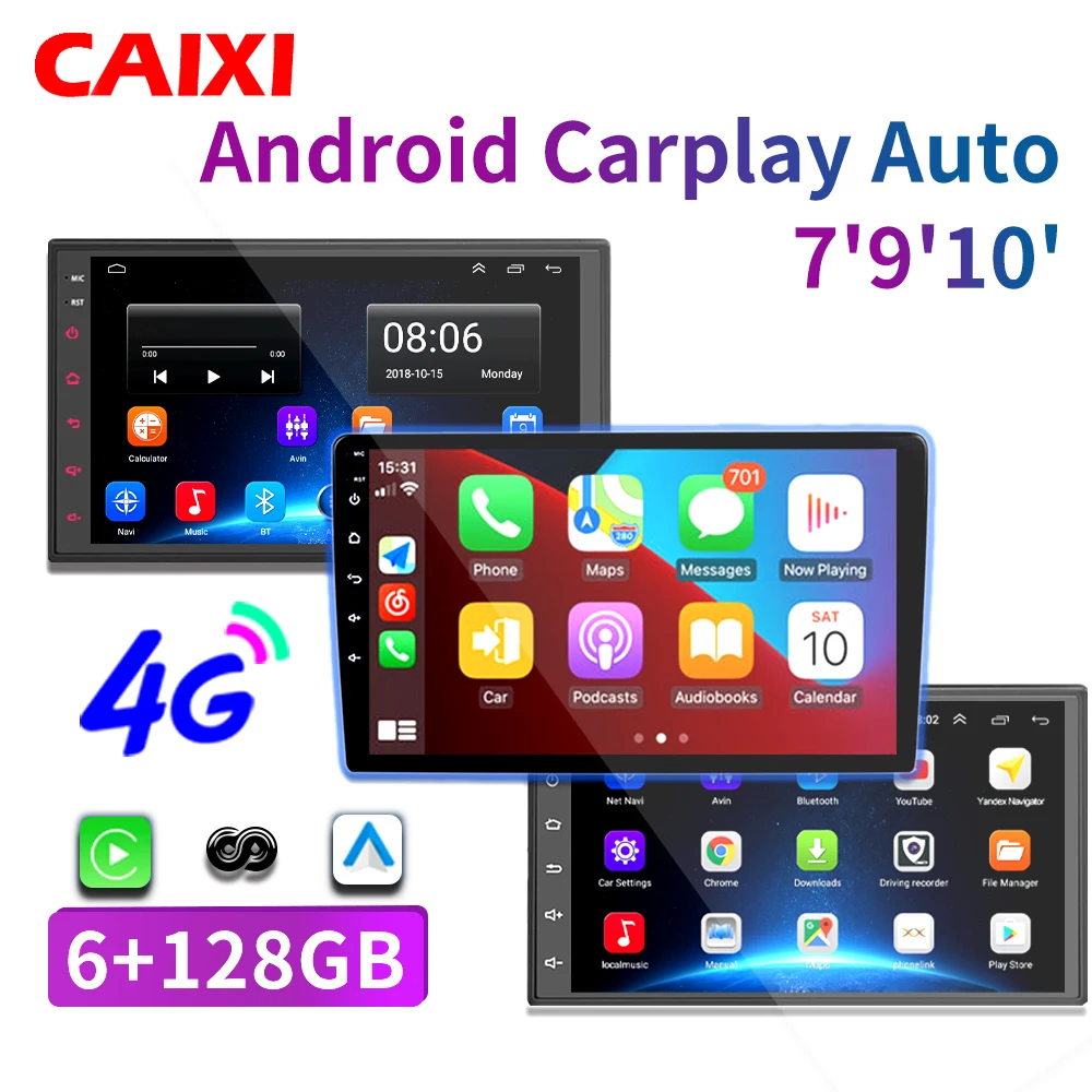 Мультимедийная магнитола CAIXI мультимедийная стерео-система на Android 7/9/10 дюймов с