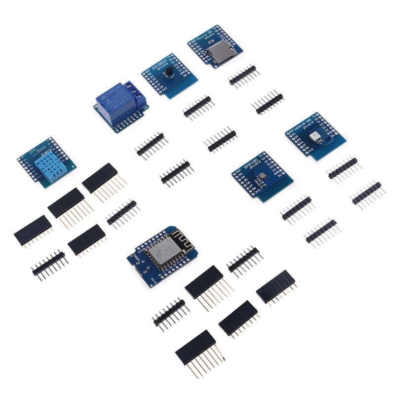 Макетная плата NodeMcu Lua WS2812 RGB DHT1 BMP180 ESP8266 Pro D1 WiFi светодиодный экран с контактами для