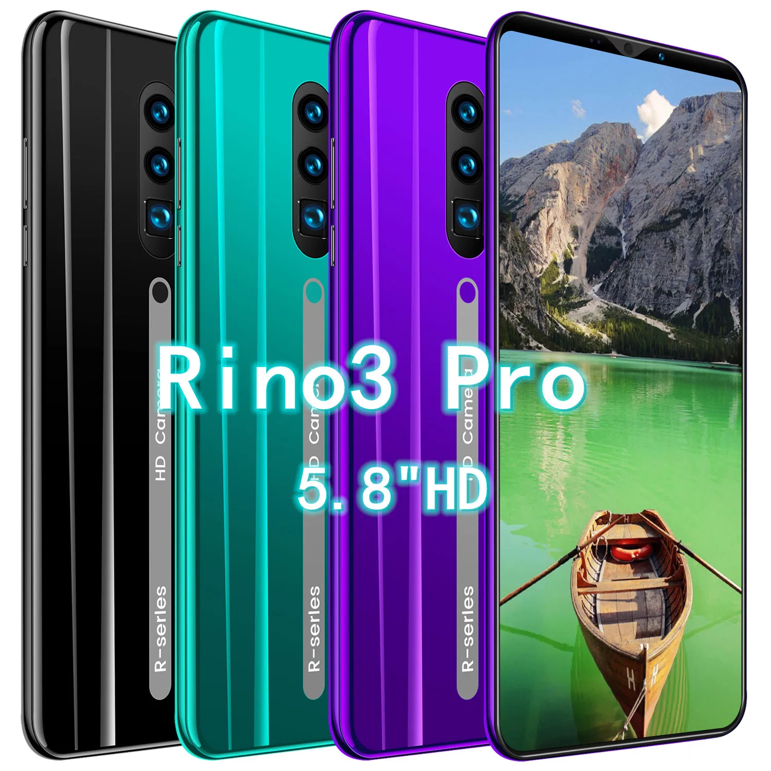 

Rino3 Pro 5.8 Inch Screen Phone Water Drop High Definition Screen 8MP+16MP 8 Core 4000mAh Mobile Phone
