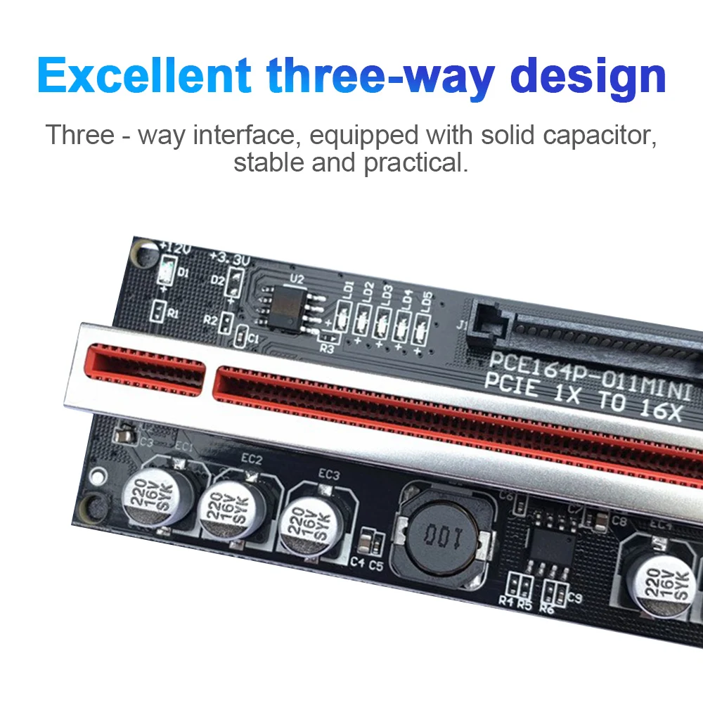 Переходник PCIE внешний USB 3.0 PCI-E Райзер адаптер X16 светодиодный светильник кой PCI