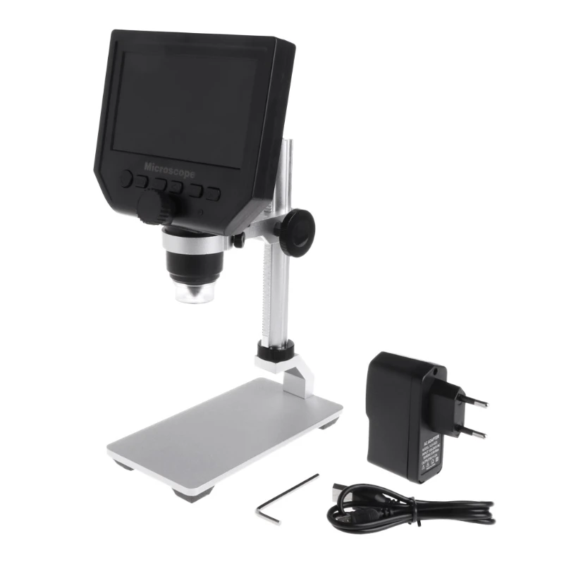 

G600 4.3" LCD Digital Microscope LED Zoom 1-600X 3.6MP Camera Video Recorder