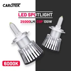 Светодиодная фара H7, 360 градусов, 25000LM, высокая яркость, 9005, 9006, HB3, HB4, H8, H9, H11, 6000K, чипы CSP для автомобильных проекторов, линзы, турболампы