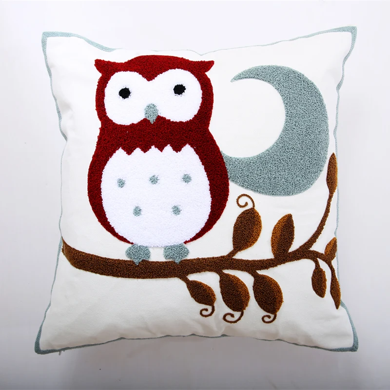 

GYK115-Owl Cushion Case (No Filling) 1PC Polyester Home Decor Bedroom Decorative Sofa Car Throw Pillows