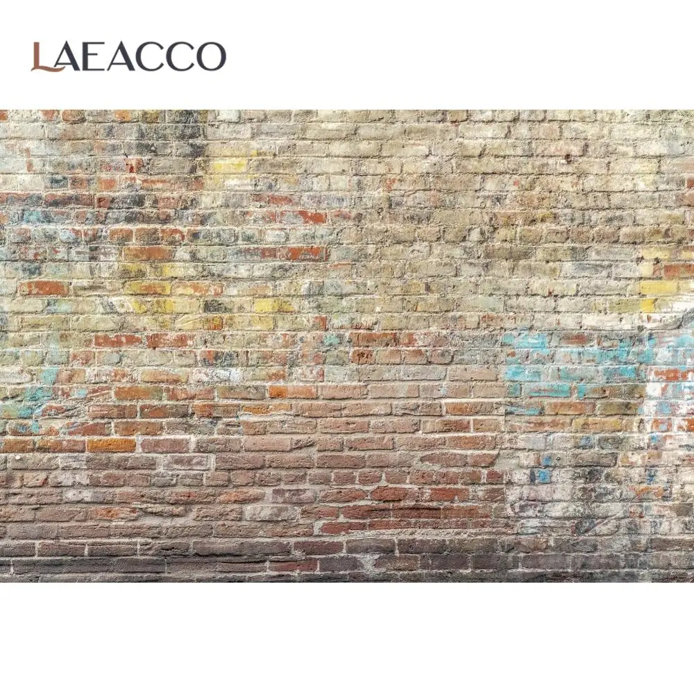 

Laeacco Grunge Old Vintage Brick Wall Photography Backdrops Photographic Background For Photo Studio Photophone Photozone Prop