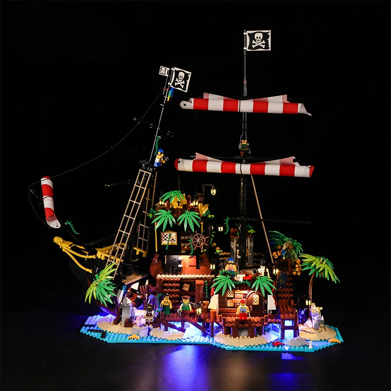 

Led Light Kit For 21322 Pirate Bay series Blocks,decoration DIY for adult children's toys(led only,no blocks)