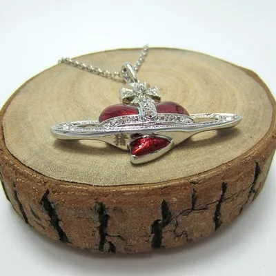 European and American fashion big red large love necklace | Украшения и аксессуары
