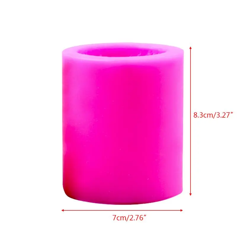 3D Силиконовая Свеча в форме столба глина для изготовления торта шоколада