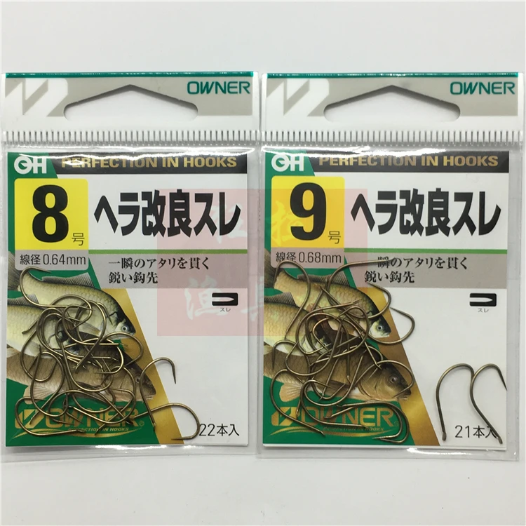 Oona Fishhook 10103 японский продукт, не-Барб, ультра-светильник, острый карп, поликультура, рыболовный крючок